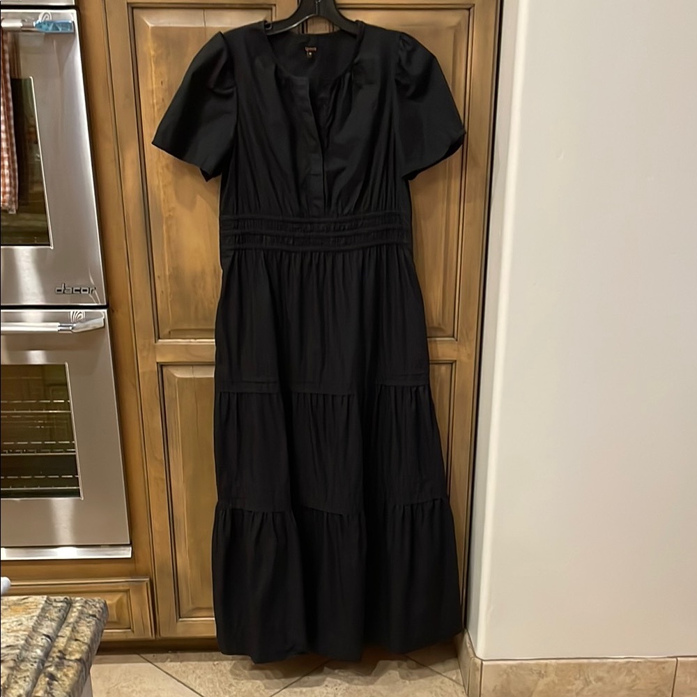 Quince 100% Organic Cotton Poplin Tiered Maxi Dress - Picture 6 of 6